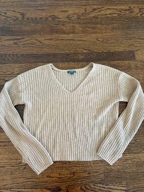 Wild Fable- Brown/Camel Vneck Sweater- Medium